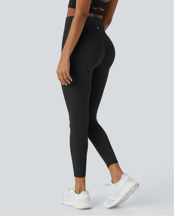 High-Waisted Scrunch Butt Lifting Leggings with Tummy Control &amp; Pockets